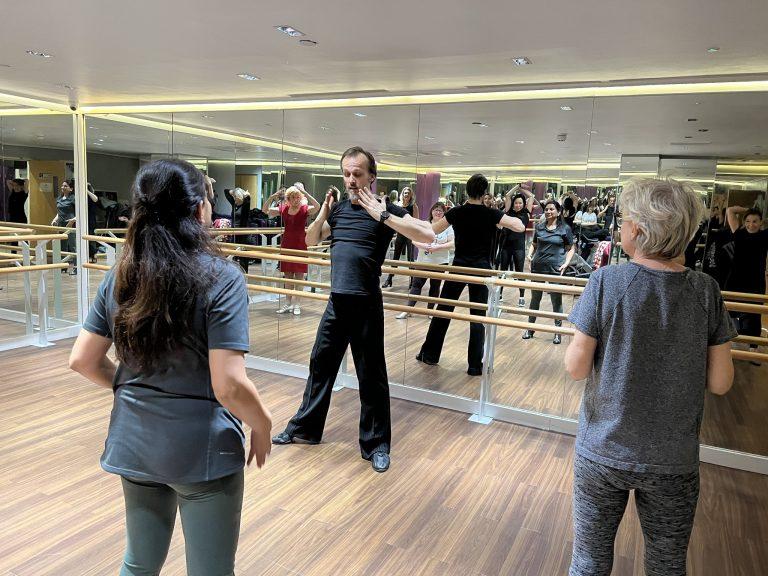 Rafal teaching Cha Cha