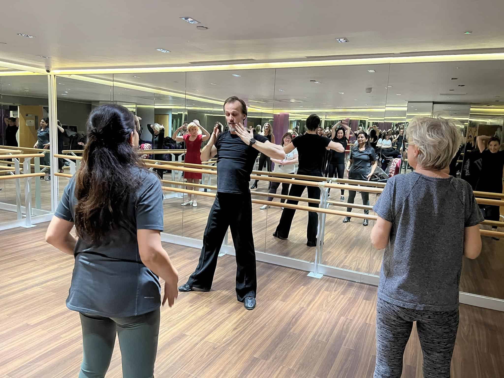 Rafal teaching Cha Cha