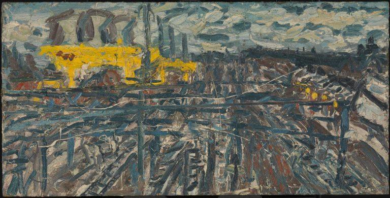 Willesden Junction, Morning in October 1971 by Leon Kossoff